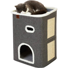 2-Storey Cat House for Indoor Cats