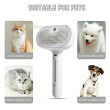 Pet Spray Hair Comb with Built-in Humidifier for Easy Grooming