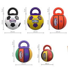 Bite-Resistant Rubber Handle Dog Toy Ball